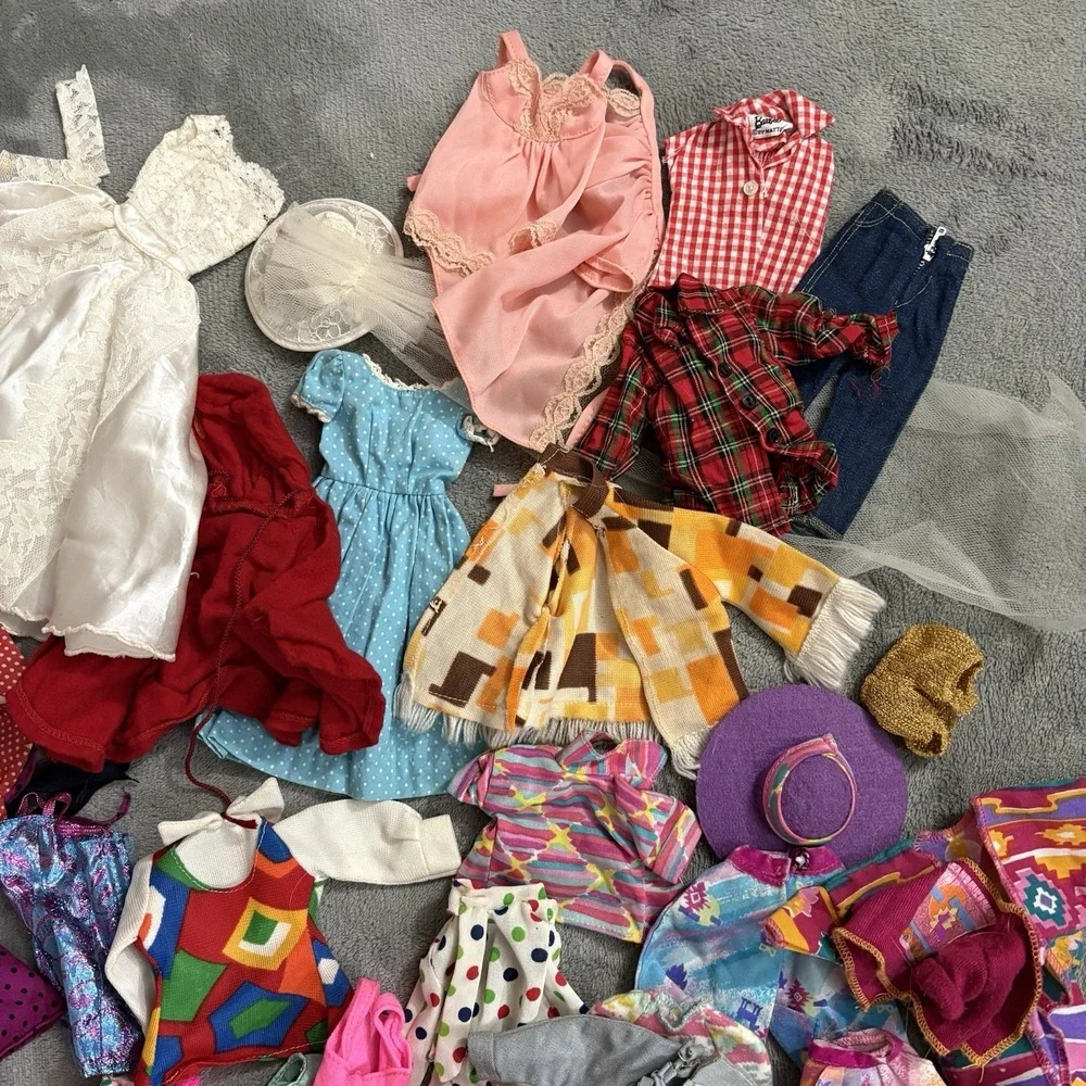 Vintage Barbie‎ Clothing Lot- 1960s 1970s 1980s-Dresses, Pants, Outfits, Sears
